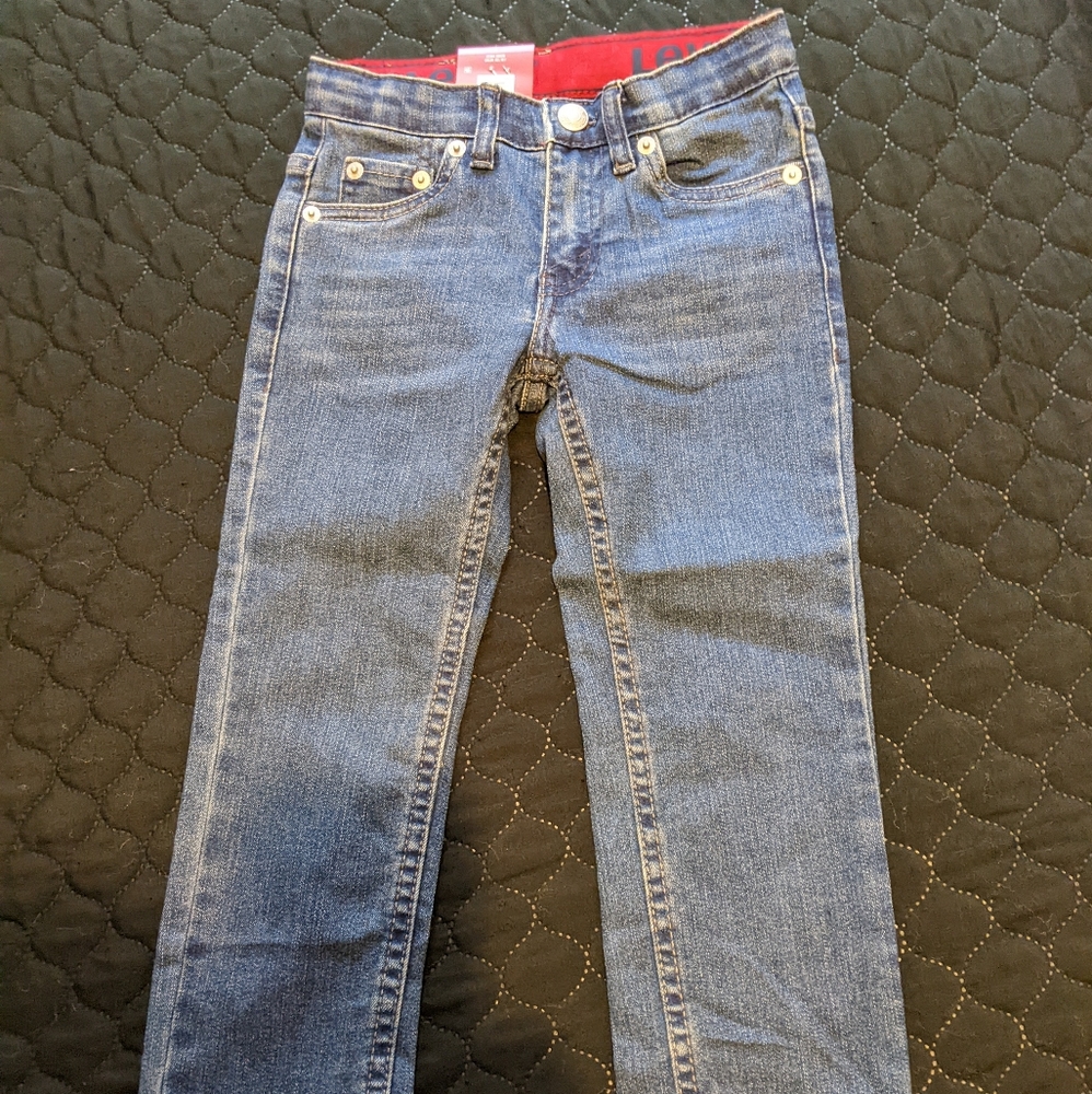 Levi's Blue Youth Slim Flex Stretch Jeans Classic Denim